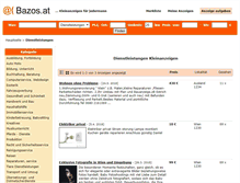Tablet Screenshot of dienstleistungen.bazos.at