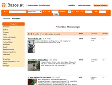 Tablet Screenshot of motorrader.bazos.at