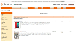 Desktop Screenshot of mobil.bazos.cz