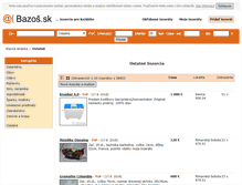 Tablet Screenshot of ostatne.bazos.sk